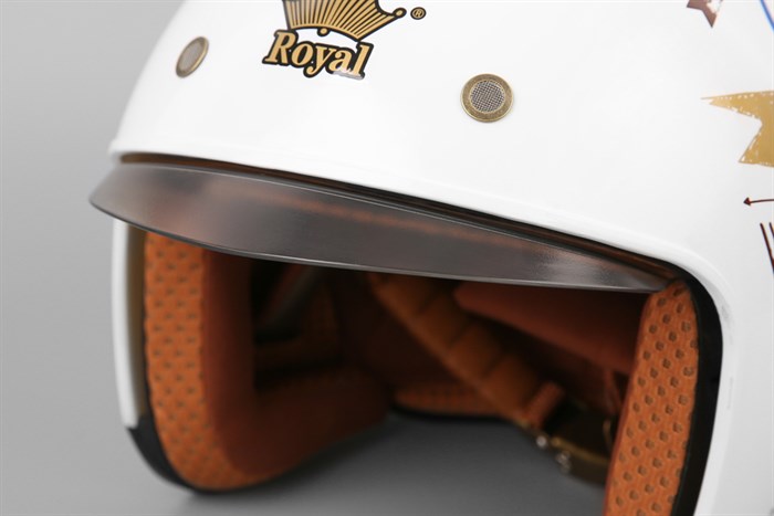 Mũ bảo hiểm 3/4 có kính size XL Royal M139 Trắng Màu Trắng