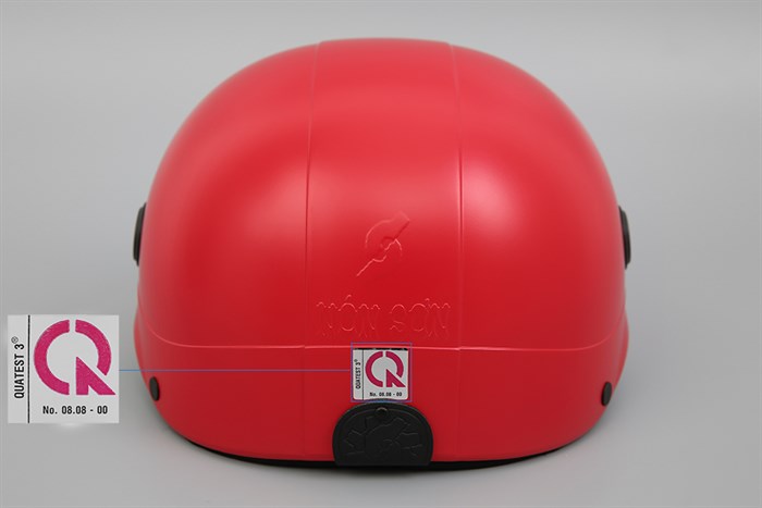 Mũ 1/2 có lỗ thông gió size M Nón Sơn NS008M4A đỏ Màu Đỏ