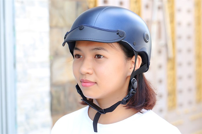 Mũ 1/2 có lỗ thông gió size L Nón Sơn NS00807A xanh dương Màu Xanh Dương