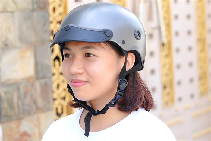 Mũ 1/2 có lỗ thông gió size L Nón Sơn NS00807A xám Màu Xám