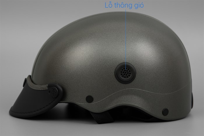Mũ 1/2 có lỗ thông gió size L Nón Sơn NS00807A xám Màu Xám