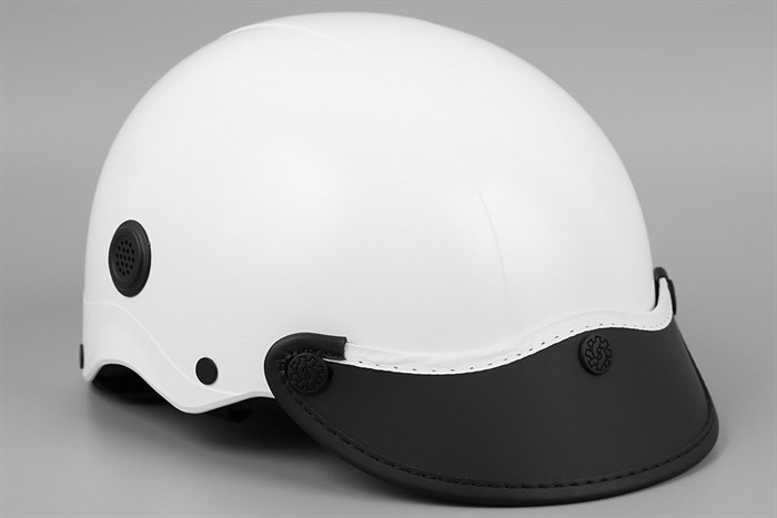 Mũ 1/2 có lỗ thông gió size M Nón Sơn NS008M4A trắng Màu Trắng