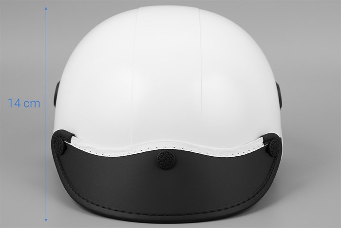 Mũ 1/2 có lỗ thông gió size M Nón Sơn NS008M4A trắng Màu Trắng