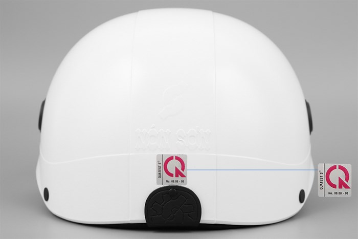 Mũ 1/2 có lỗ thông gió size M Nón Sơn NS008M4A trắng Màu Trắng