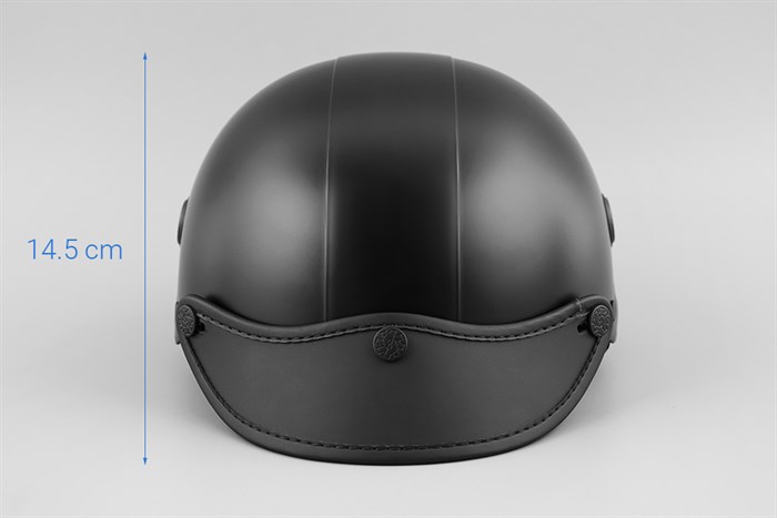 Mũ 1/2 có lỗ thông gió size L Nón Sơn NS00807A đen Màu Đen