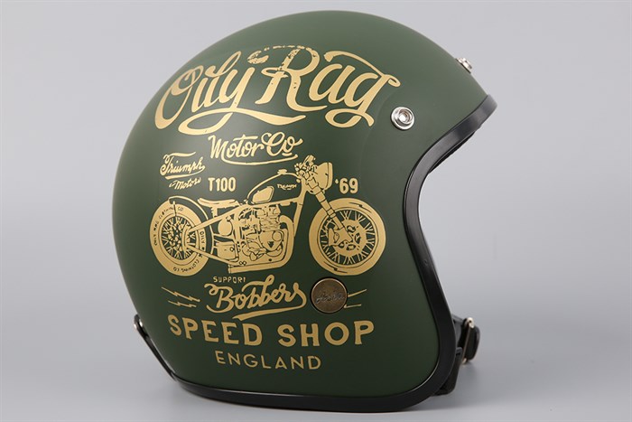 Mũ 3/4 size XL Asia MT-124 xanh rêu Màu Xanh rêu