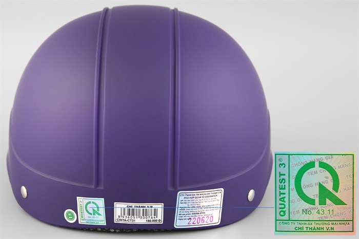 Mũ 1/2 size M Chita CT31 tím Màu Tím