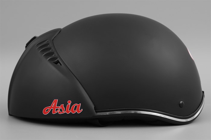 Mũ 1/2 size M Asia MT-105KA đen Màu Đen