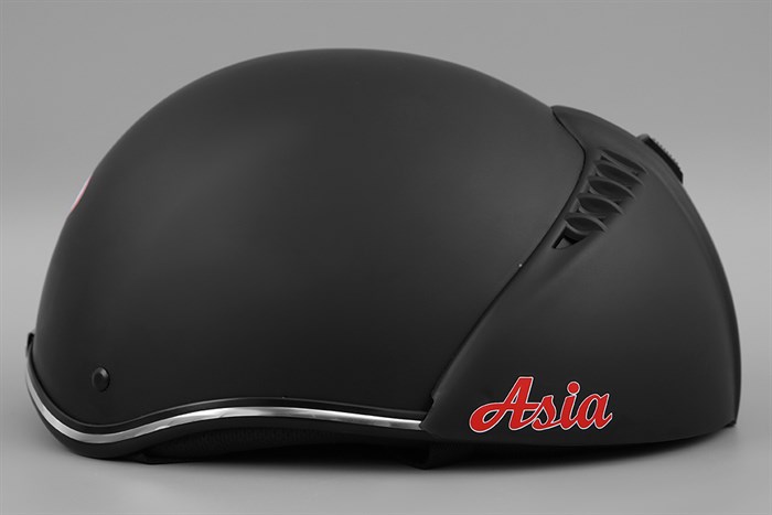 Mũ 1/2 size M Asia MT-105KA đen Màu Đen