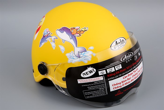 Mũ trẻ em 1/2 size S Asia MT-103KS vàng Màu Vàng