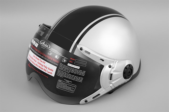 Mũ 1/2 size L Asia MT-114K xám Màu Xám