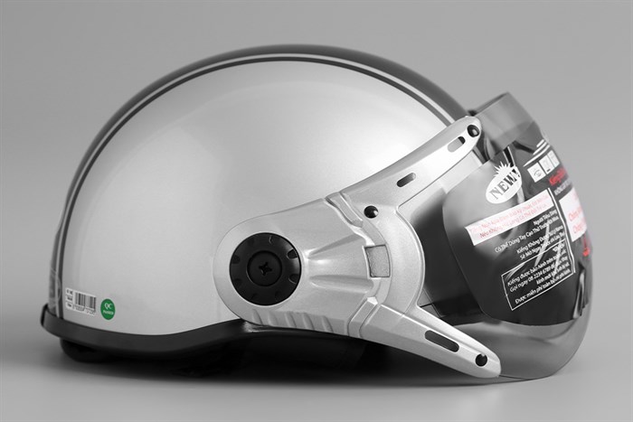 Mũ 1/2 size L Asia MT-114K xám Màu Xám