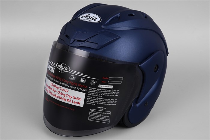 Mũ 3/4 size L Asia MT-115 xanh đen Màu Xanh đen