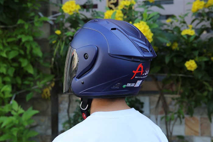 Mũ 3/4 size L Asia MT-115 xanh đen Màu Xanh đen