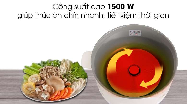 Công suất - Nồi lẩu điện Kangaroo KG272 4.5 lít