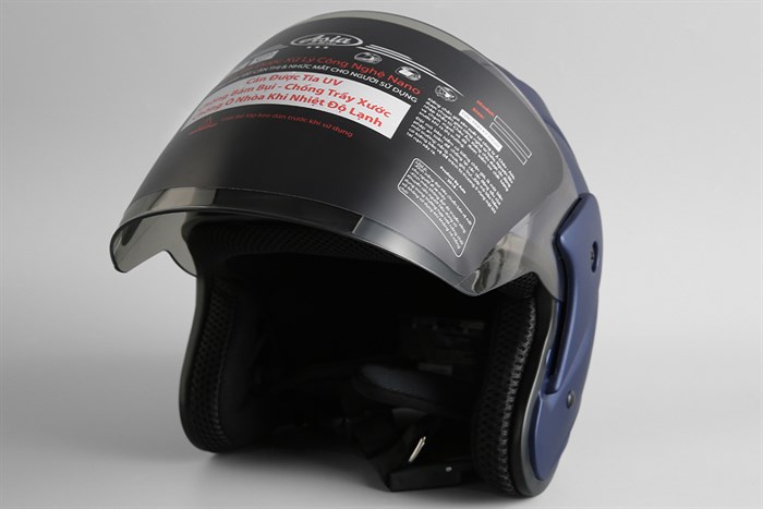 Mũ 3/4 size L Asia MT-115 xanh đen Màu Xanh đen