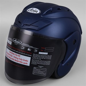 Mũ 3/4 size L Asia MT-115 xanh đen