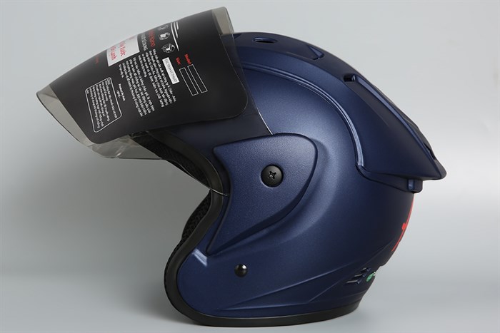 Mũ 3/4 size L Asia MT-115 xanh đen Màu Xanh đen