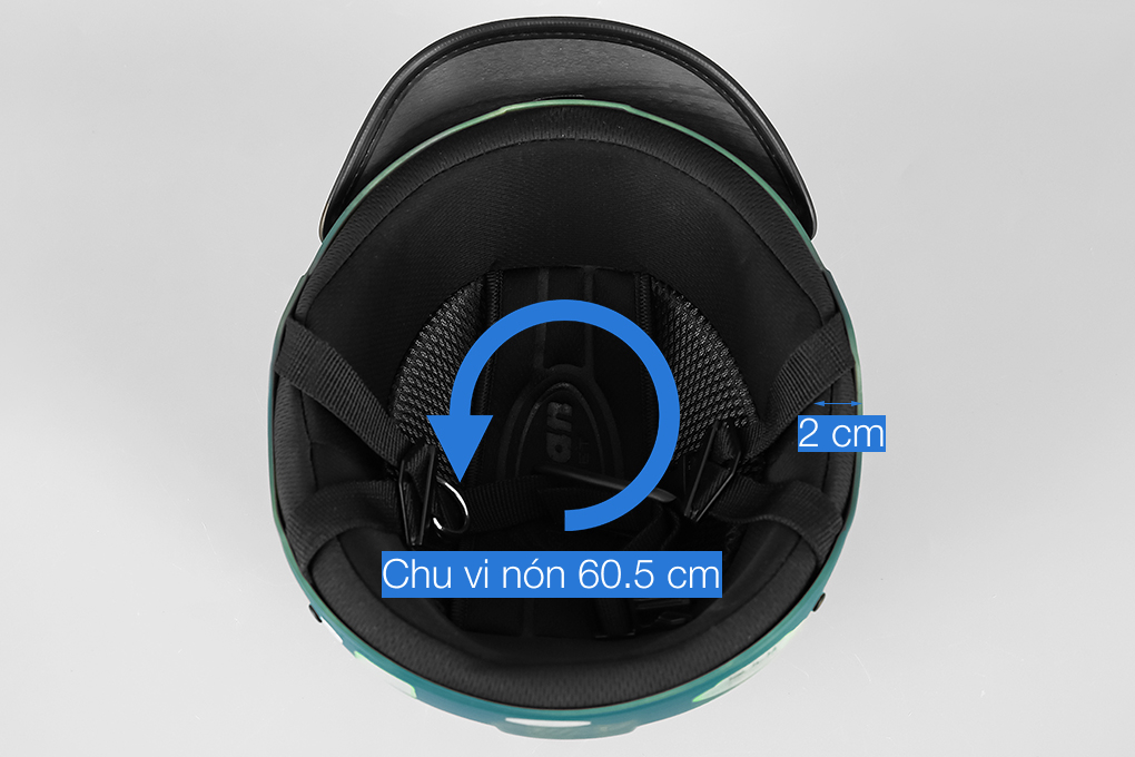 Mũ 1/2 size XL Delites ATN05-XV xanh dương
