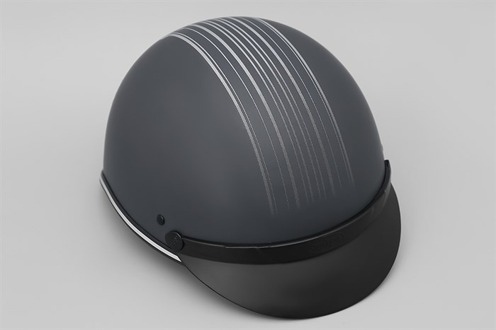 Mũ 1/2 size L Delites ATN04 đen xám Màu Đen - Xám