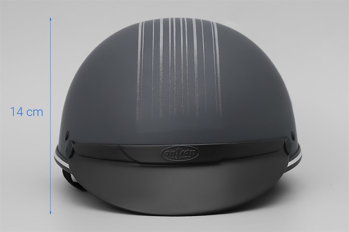 Mũ 1/2 size L Delites ATN04 đen xám Màu Đen - Xám