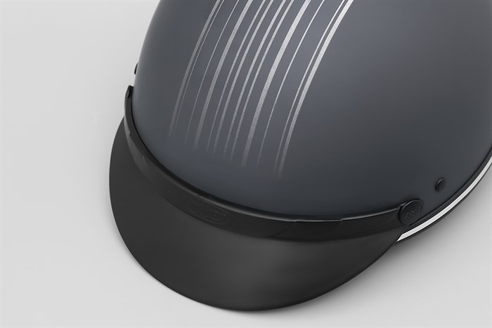 Mũ 1/2 size L Delites ATN04 đen xám Màu Đen - Xám