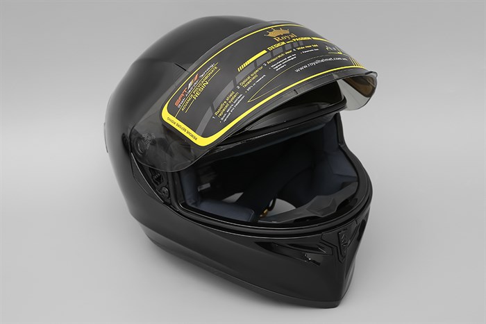 Mũ fullface Size XL Royal M138B đen Màu Đen