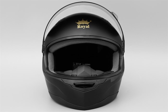 Mũ bảo hiểm fullface Size XL Royal M136 đen Màu Đen