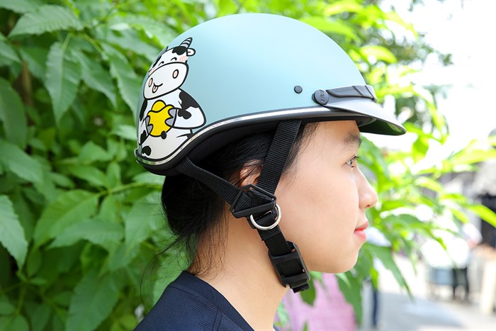 Mũ 1/2 size M Delites ATN04 bò sữa xanh dương Màu Xanh Dương