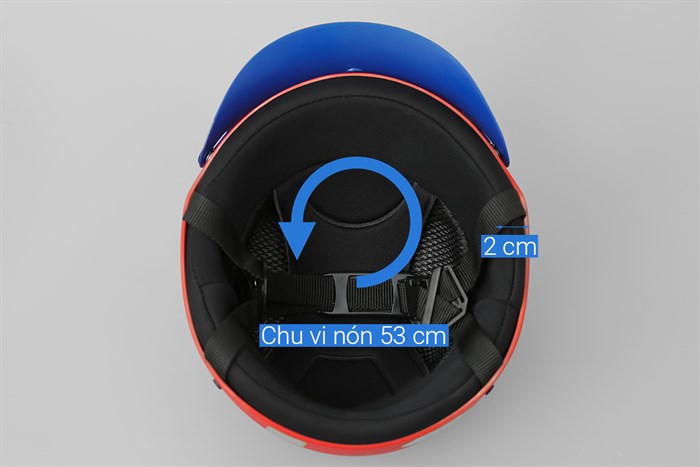 Mũ trẻ em 1/2 size S Delites ATN01 Siêu nhân đỏ Màu Đỏ