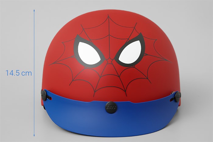 Mũ trẻ em 1/2 size S Delites ATN01 Siêu nhân đỏ Màu Đỏ