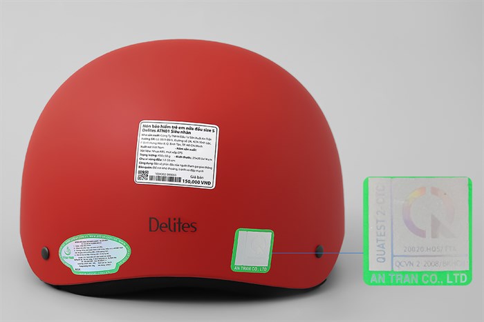 Mũ trẻ em 1/2 size S Delites ATN01 Siêu nhân đỏ Màu Đỏ