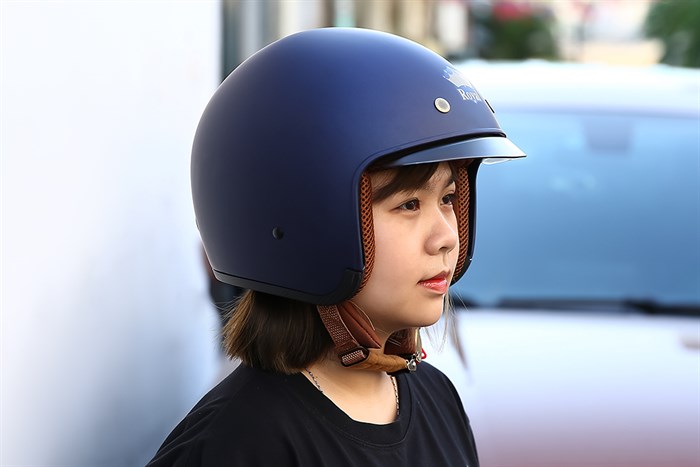 Mũ 3/4 size XL Royal M139 xanh tím Màu Xanh tím