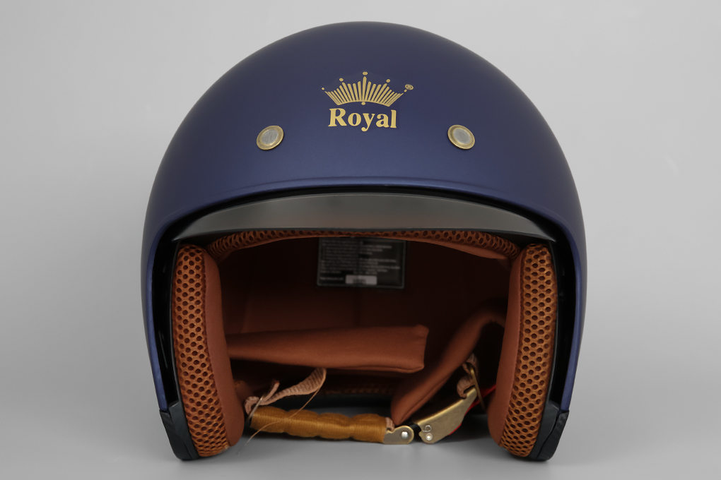 Mũ 3/4 size XL Royal M139 xanh tím