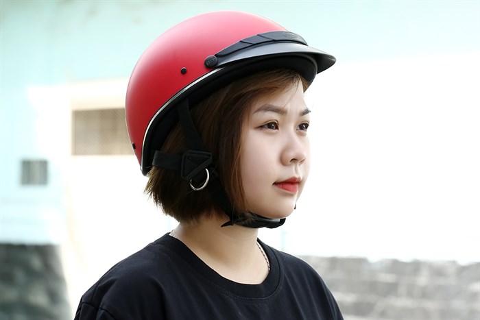 Mũ 1/2 size L Delites ATN04 Đỏ mờ Màu Đỏ