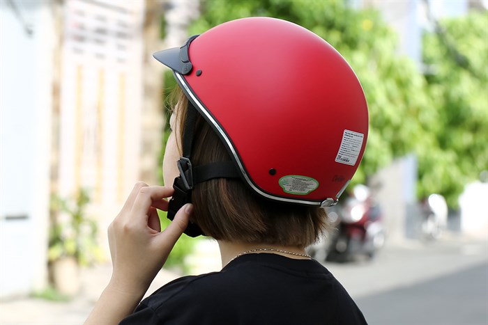 Mũ 1/2 size L Delites ATN04 Đỏ mờ Màu Đỏ