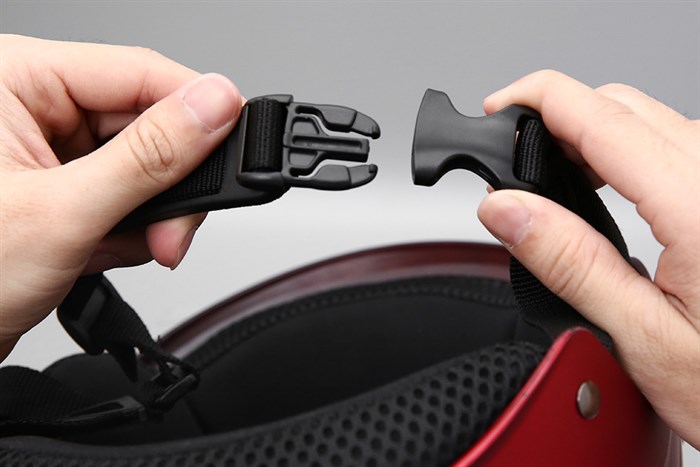 Mũ 1/2 size L Asia MT-179K đỏ Màu Đỏ