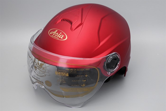 Mũ 1/2 size L Asia MT-179K đỏ Màu Đỏ
