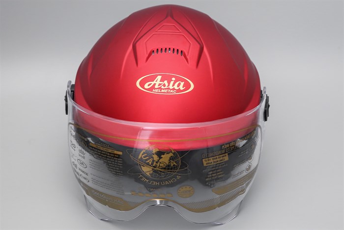 Mũ 1/2 size L Asia MT-179K đỏ Màu Đỏ