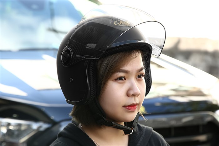 Mũ 3/4 size L Asia MT-124K đen Màu Đen