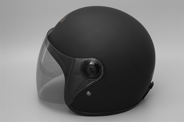 Mũ 3/4 size L Asia MT-124K đen Màu Đen