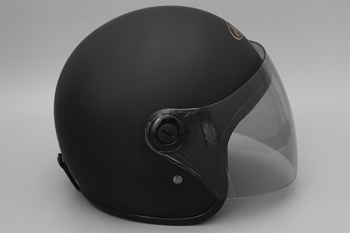 Mũ 3/4 size L Asia MT-124K đen Màu Đen