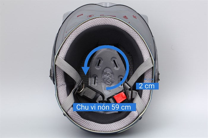 Mũ 1/2 size L Boss ATN12K xanh đen Màu Xanh đen