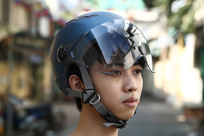 Mũ 1/2 size L Boss ATN12K xanh đen Màu Xanh đen