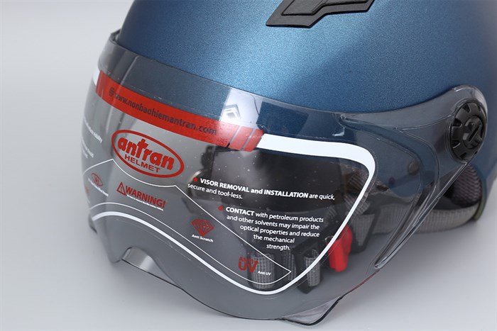 Mũ 1/2 size L Boss ATN12K xanh đen Màu Xanh đen