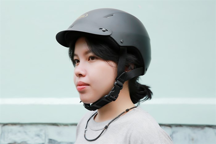 Mũ 1/2 size L Asia MT-155 đen mờ Màu Đen