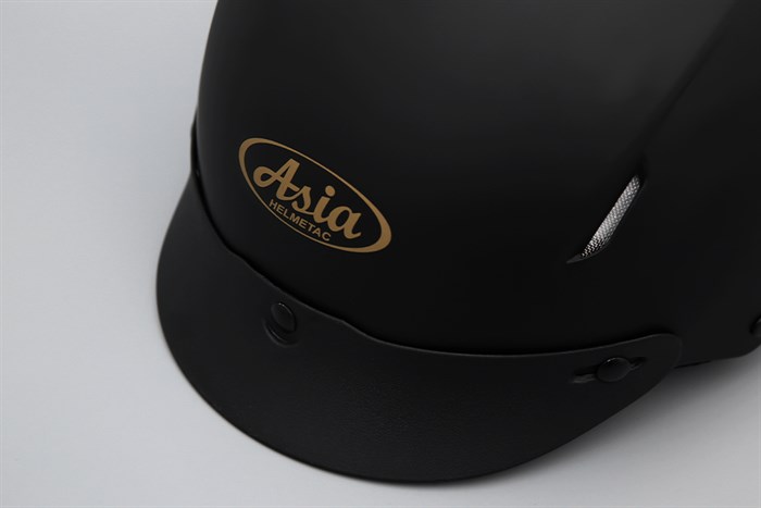 Mũ 1/2 size L Asia MT-155 đen mờ Màu Đen