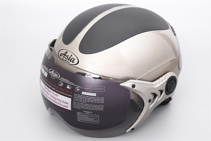 Mũ 1/2 size L Asia MT-118K xám Màu Xám