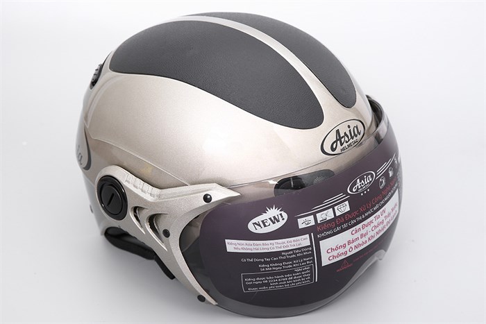 Mũ 1/2 size L Asia MT-118K xám Màu Xám