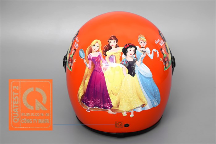 Mũ trẻ em 3/4 size S Royal M20KS cam Màu Cam